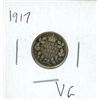 Image 1 : 1917 Canadian Silver 10 Cent Coin (VG)