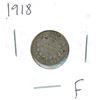 Image 1 : 1918 Canadian Silver 10 Cent Coin (F)
