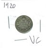 Image 1 : 1920 Canadian Silver 10 Cent Coin (VG)