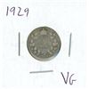 Image 1 : 1929 Canadian Silver 10 Cent Coin (VG)