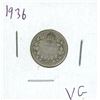 Image 1 : 1936 Canadian Silver 10 Cent Coin (VG)
