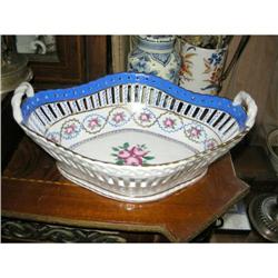 "Sevres" Porcelain Reticulated Basket #1781126