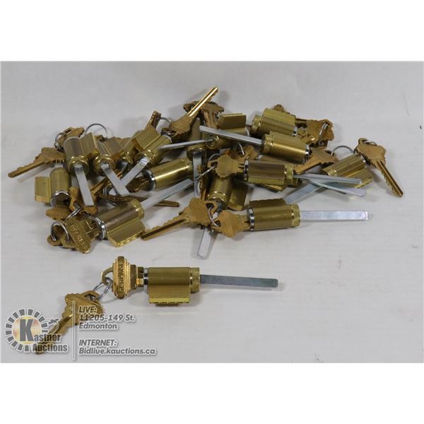 LOT OF 17 SCHALAGE LOCKS