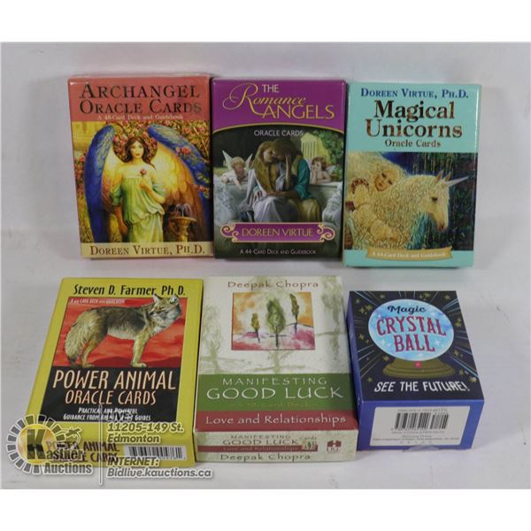 TAROT CARD DECKS SET OF 5