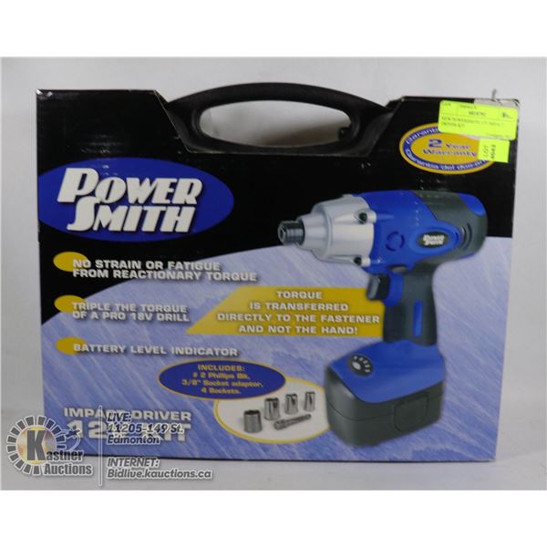NEW POWERSMITH 12V IMPACT DRIVER KIT