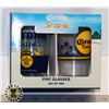 Image 1 : NEW 2PC CORONA PINT GLASS SET