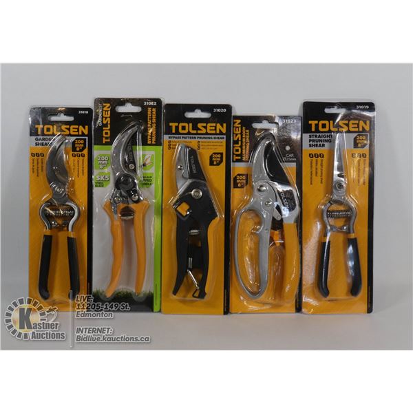 NEW 5 PAIR VARIETY OF PRUNING