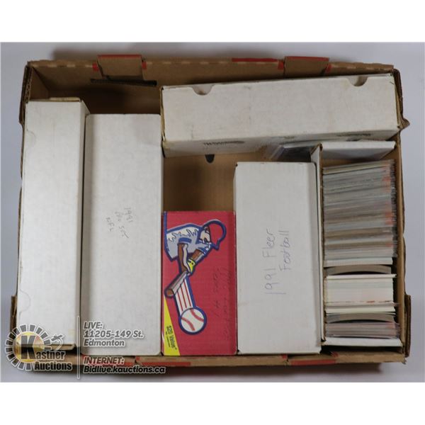 FLAT OF FOOTBALL CARDS