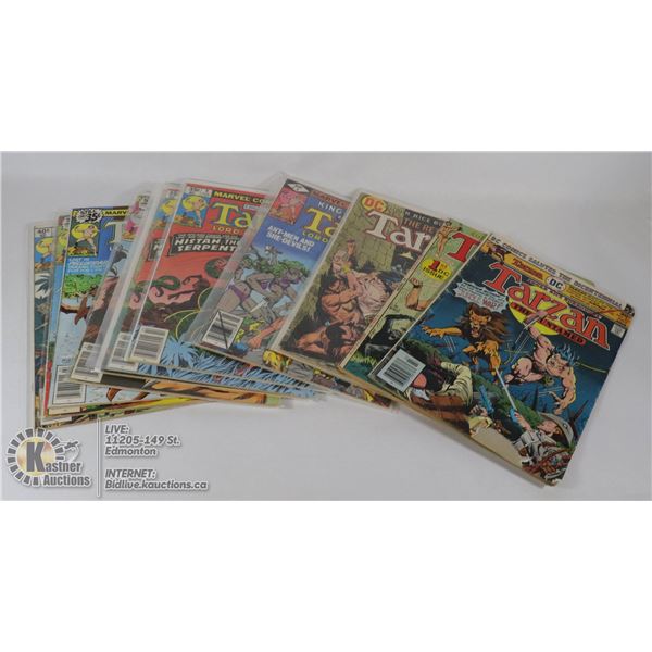 BOX WITH 12 TARZAN COMICS