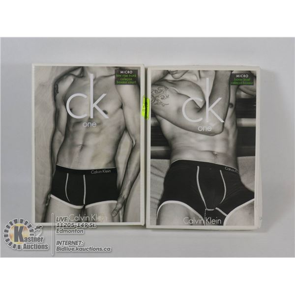 LOT OF 2 CALVIN KLEIN MENS UNDERWEAR SZ SM