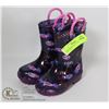 Image 1 : PAIR CHILDRENS "LIT UP" RUBBER BOOTS SZ 6
