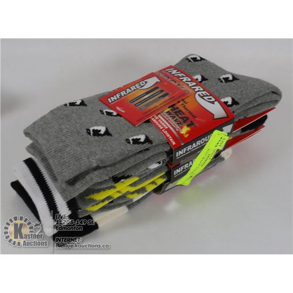 3PK MEN HEAT WAVE SOCKS