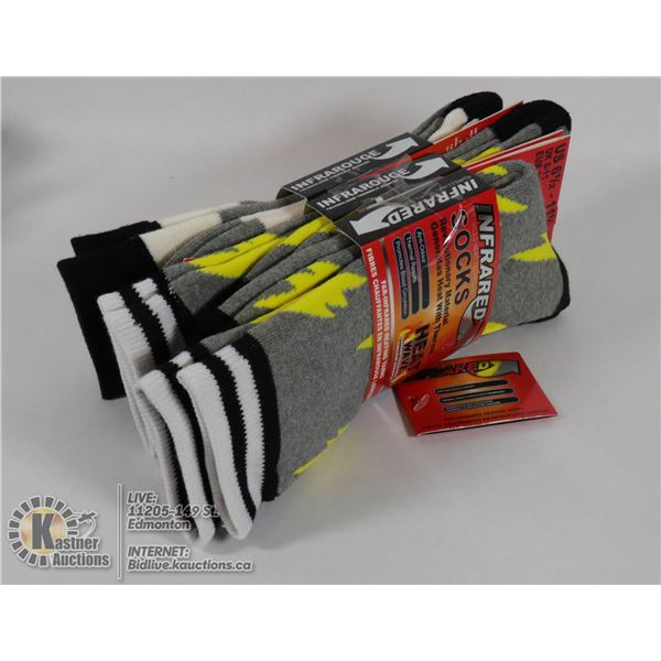 3PK MEN HEAT WAVE SOCKS