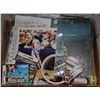 Image 1 : BOX OF DIECAST, RECORDS, BLOCK STAMPS, TOYS, GAME