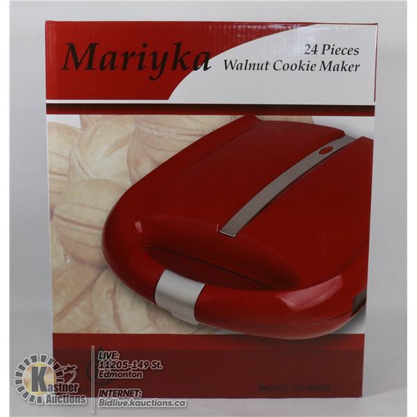 NEW 24 PIECES WALNUT COOKIE MAKER