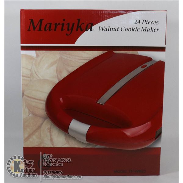 NEW 24 PIECES WALNUT COOKIE MAKER