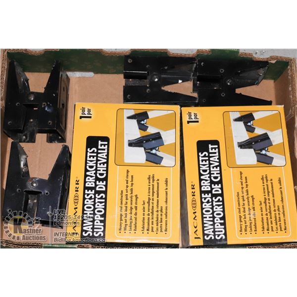 4 PAIRS OF SAWHORSE BRACKETS