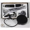 Image 1 : NEW CONDESER MICROPHONE WITH MOUNTING ARM & POP