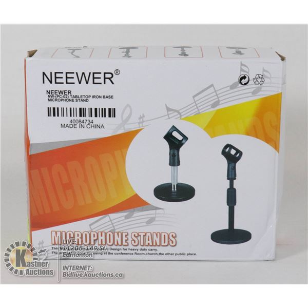 NEEWER TABLE TOP IRON BASE MICROPHONE STAND