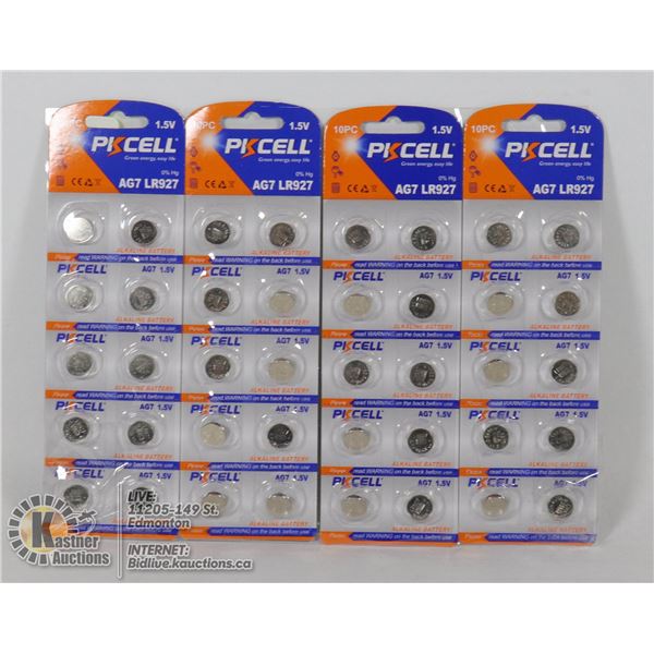 LOT OF FOUR 10 PKS OF 1.5VOLT BATTERIES