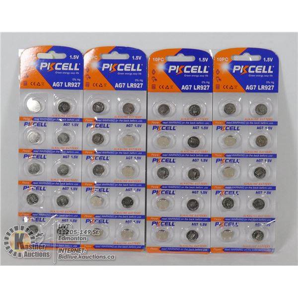 LOT OF FOUR 10 PKS OF 1.5VOLT BATTERIES