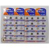 Image 1 : LOT OF FOUR 10 PKS OF 1.5VOLT BATTERIES