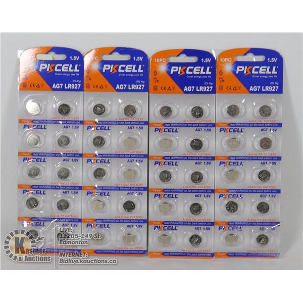 LOT OF FOUR 10 PKS OF 1.5VOLT BATTERIES