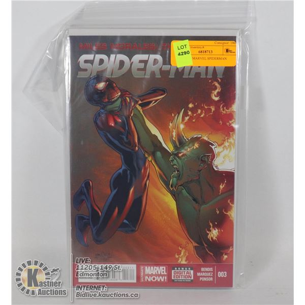 LOT OF 6 MARVEL SPIDERMAN COMICS