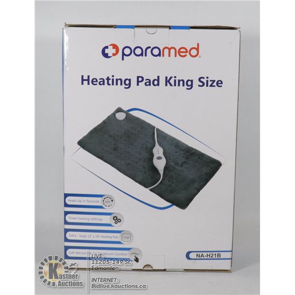 NEW PARAMED HEATING PAD - KING SIZE