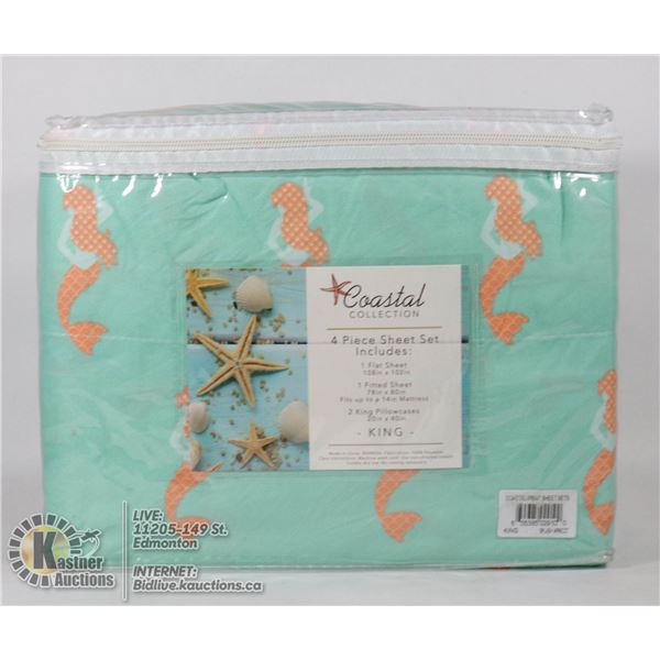NEW 4PC SHEET SET KING SIZE