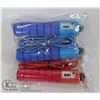 Image 1 : LOT OF 2 FOAM GRIP ATHLETIC SKIPPING ROPES WITH