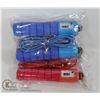 Image 1 : LOT OF 2 FOAM GRIP ATHLETIC SKIPPING ROPES WITH