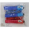 Image 1 : LOT OF 2 FOAM GRIP ATHLETIC SKIPPING ROPES WITH