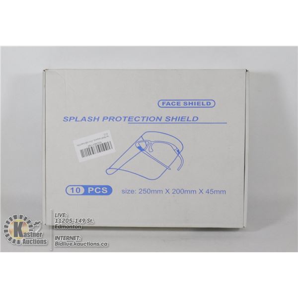 CASE OF 10 FACESHIELDS