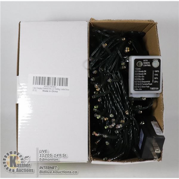 2 BOXES OF COLOR CHANGING STRING LIGHTS