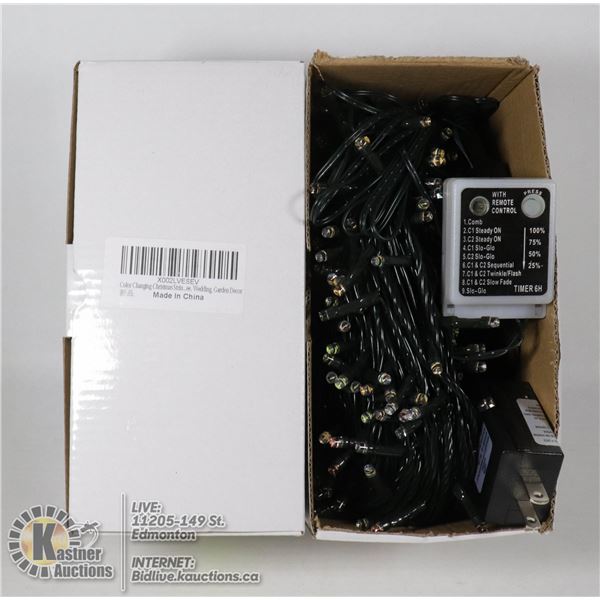 2 BOXES OF COLOR CHANGING STRING LIGHTS