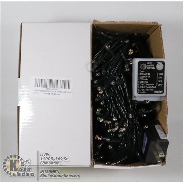 2 BOXES OF COLOR CHANGING STRING LIGHTS