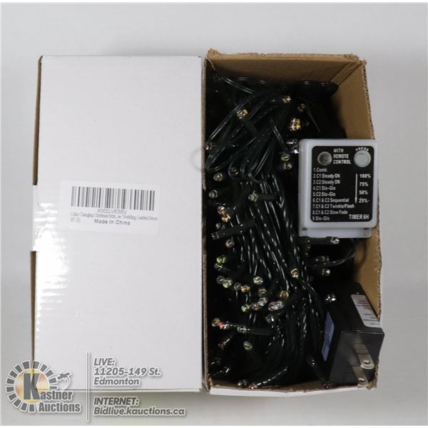 2 BOXES OF COLOR CHANGING STRING LIGHTS