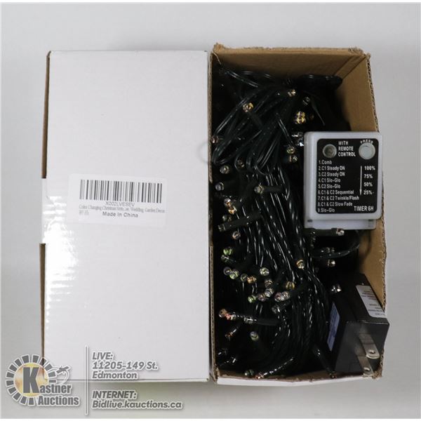 2 BOXES OF COLOR CHANGING STRING LIGHTS