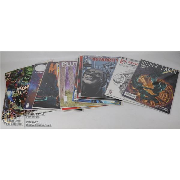 BOX WITH 14 #1 ISSUE COMICS