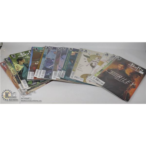 BOX WITH 23 BUFFY THE VAMPIRE SLAYER COMICS