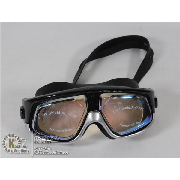 PRESCRIPTION UV ANTI-FOG SWIM GOGGLES ,  +2.00