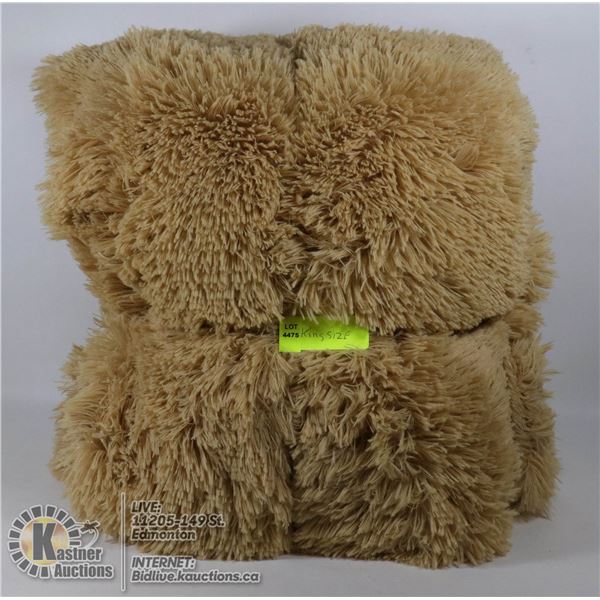 KING SIZE LUXURY FAUX FUR BLANKET