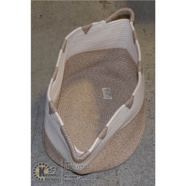 NEW ROPE STYLE COLLAPSILBE STORAGE BASKET