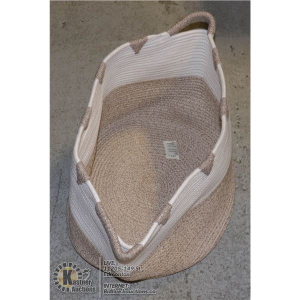 NEW ROPE STYLE COLLAPSILBE STORAGE BASKET