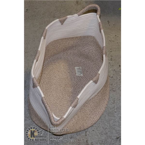 NEW ROPE STYLE COLLAPSILBE STORAGE BASKET