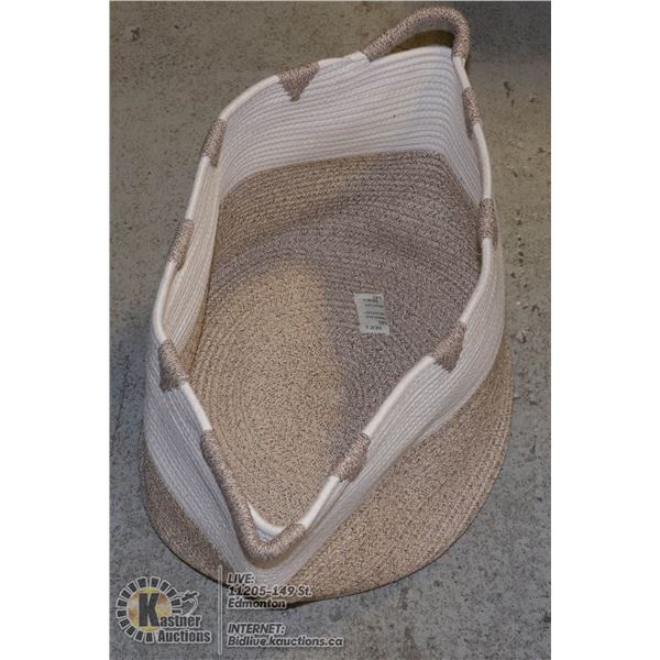 NEW ROPE STYLE COLLAPSILBE STORAGE BASKET