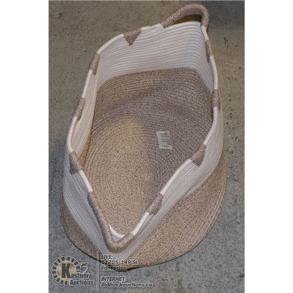 NEW ROPE STYLE COLLAPSILBE STORAGE BASKET