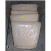 Image 1 : 4 NEW CHAIR SEATS NICE LIGHT BEIGE PATTERN