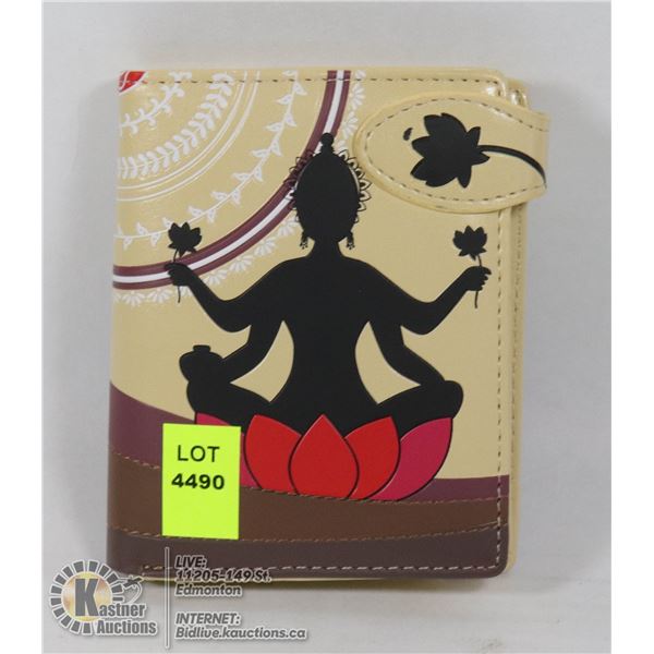 NEW SHAGWEAR BUDDHA LADY  WALLET - SMALL SIZE